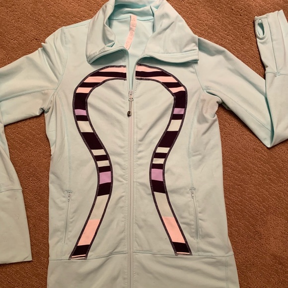 lululemon athletica Jackets & Blazers - Excellent Condition Light Blue Lululemon Jacket 8